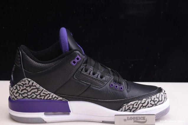 Cheap Court 3 Black Purple Retro Jordan CT8532-050 Air 0811